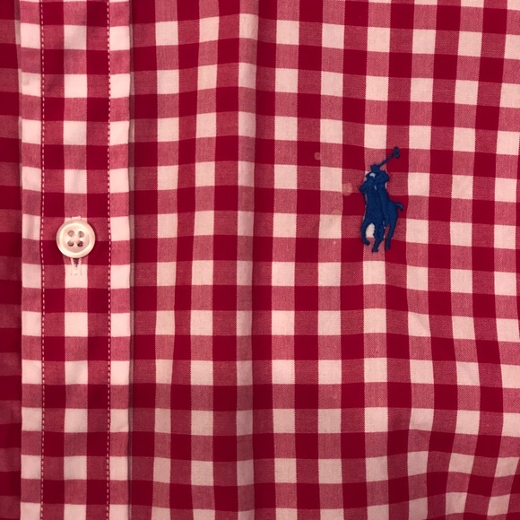 Ralph Lauren fuchsia and white button down - Picture 3 of 3